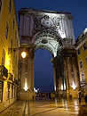Europa;Portugal;Lisboa;luz;iluminacion;noche;nocturno;entorno_urbano;vista_nocturna;de_noche;iluminacion_nocturna;nocturnas;monumental_e_historico;monumentos;arco_triunfal
