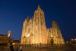 Europa;Espana;Castilla_y_Leon;Leon;monumental_e_historico;edificios_religiosos;catedrales;catedral;catedral_gotica;Santa_Maria_Regla;pulchra_leonina;vista_nocturna;de_noche;iluminacion_nocturna;nocturnas;nocturno